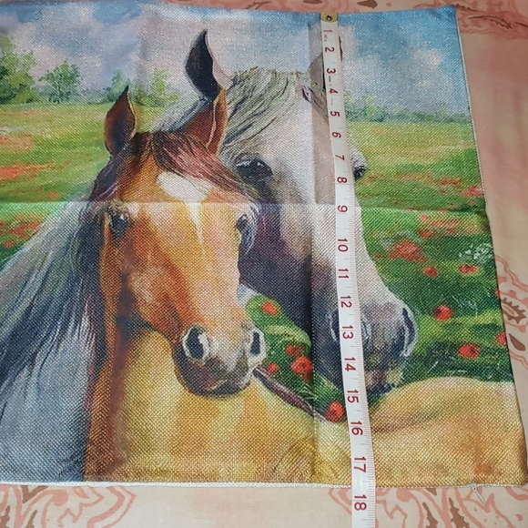 Horse Pillow Cover Pony Western Country Farm Decor - Picture 8 of 9